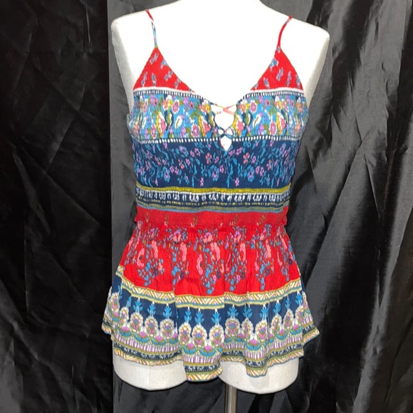 Vibrant colored women’s spaghetti strap top - Picture 1 of 4